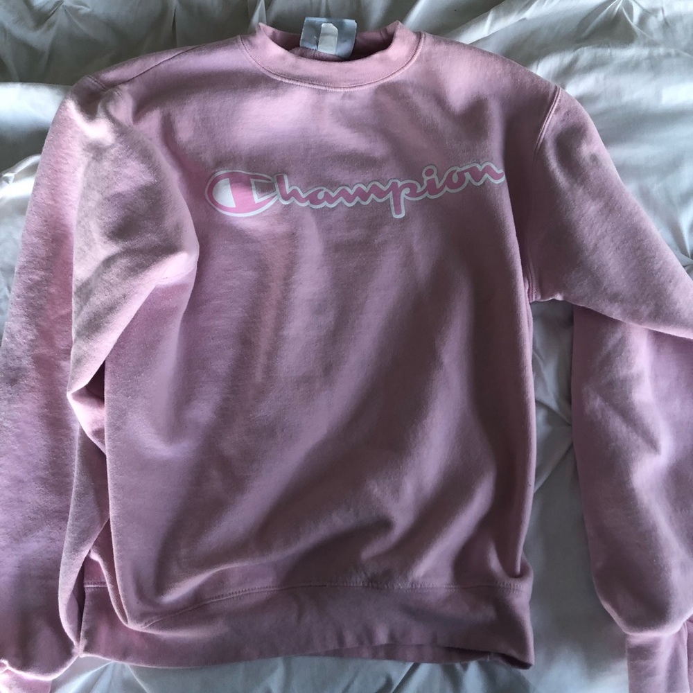 Pink champion crew neck